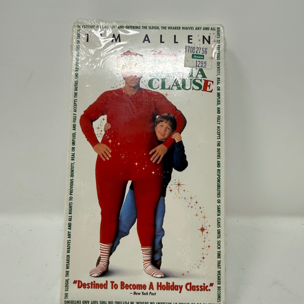 Disney The Santa Clause VHS Tim Allen Factory Sealed Walt Disney Home Video 3633